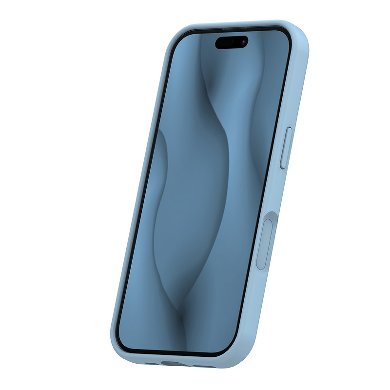Silicone Thin Mag case for iPhone 17 / 18 6,3" light blue - Billede 3