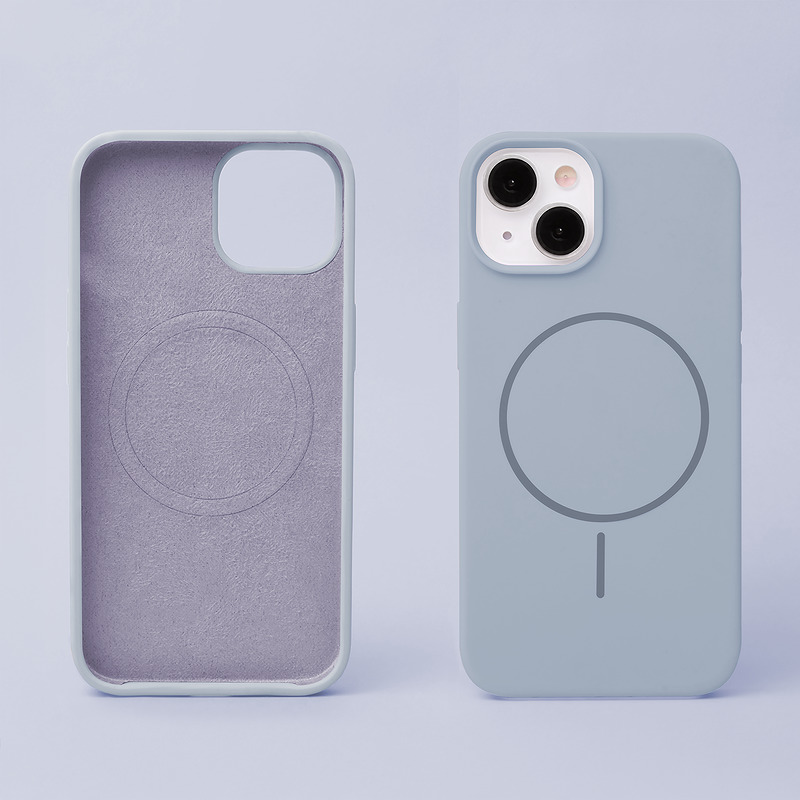 Silicone Thin Mag case for iPhone 17 Air light blue - Billede 3