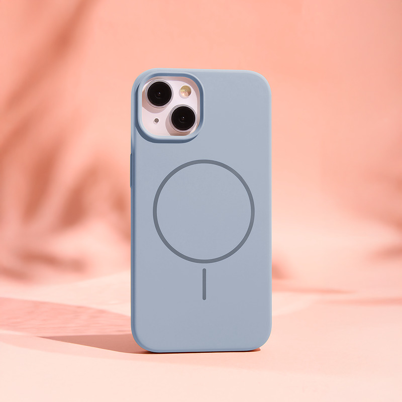 Silicone Thin Mag case for iPhone 17 Air light blue - Billede 4