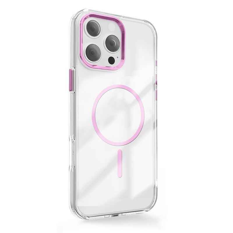Clear Thin Mag case for iPhone 17 Air 6,6" pink - Billede 2