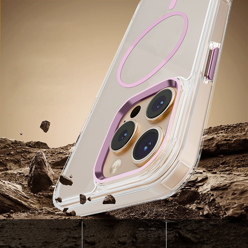 Clear Thin Mag case for iPhone 17 Air 6,6" pink - Billede 5