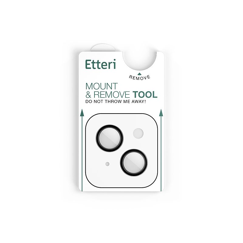 Etteri camera lens protector for iPhone 14 / 14 Plus black - Billede 5