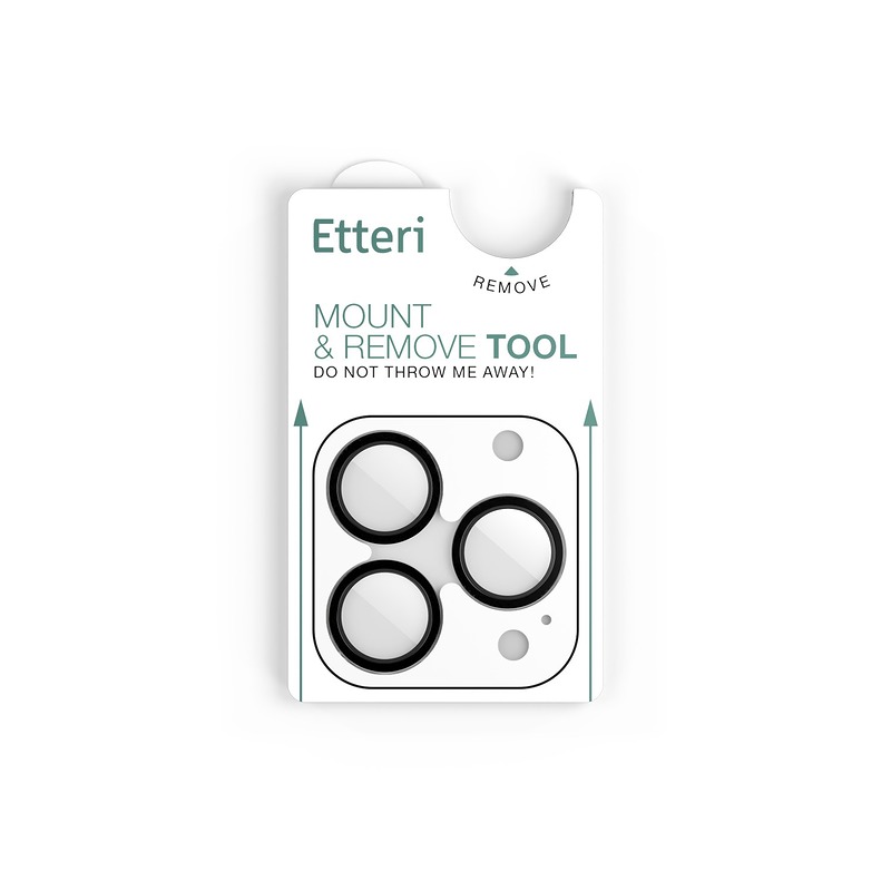 Etteri camera lens protector for iPhone 16 Pro / 16 Pro Max black - Billede 5