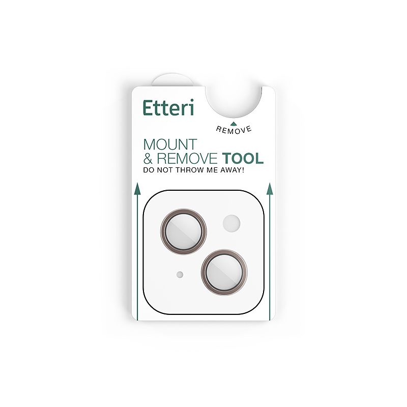 Etteri camera lens protector for iPhone 13 / 13 Mini pink - Billede 5