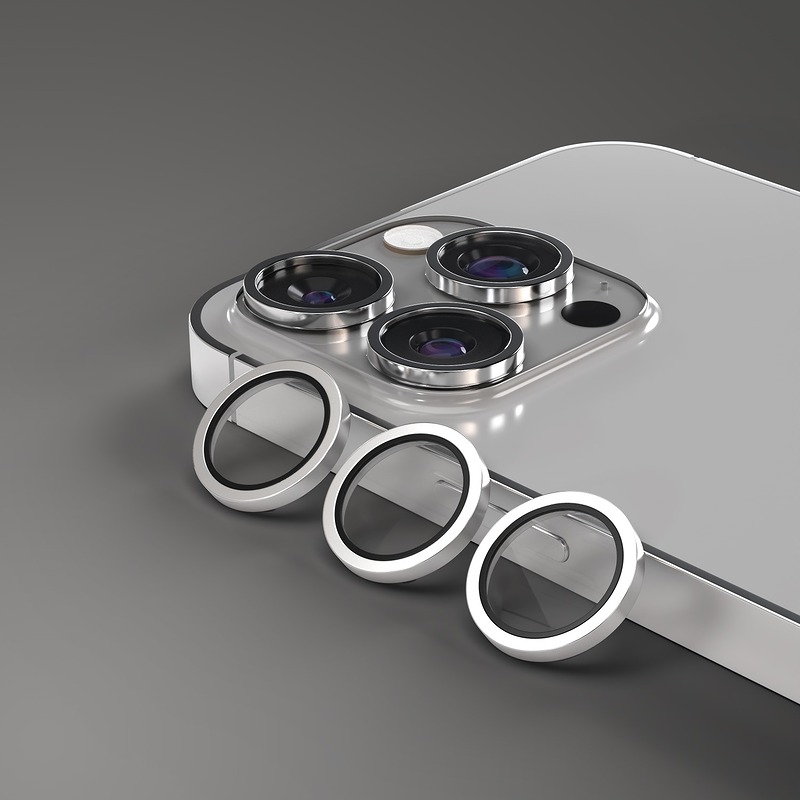 Etteri camera lens protector for iPhone 15 Pro / 15 Pro Max titanium grey - Billede 3