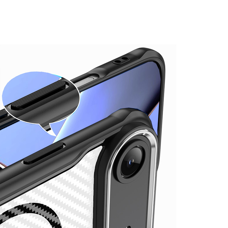 Defender Carbon Mag case for iPhone 17 Air 6,6" black - Billede 2