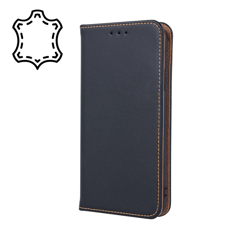 Genuine Leather Smart Pro for iPhone 17 Air 6,6" black