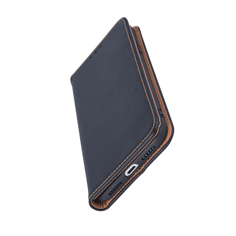 Genuine Leather Smart Pro for iPhone 17 Air 6,6" black - Billede 2