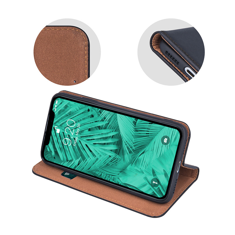 Genuine Leather Smart Pro for iPhone 17 Air 6,6" black - Billede 4