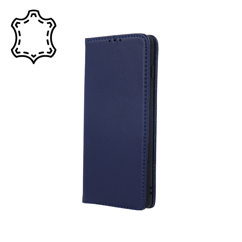 Genuine Leather Smart Pro for iPhone 17 Pro Max 6,9" navy blue