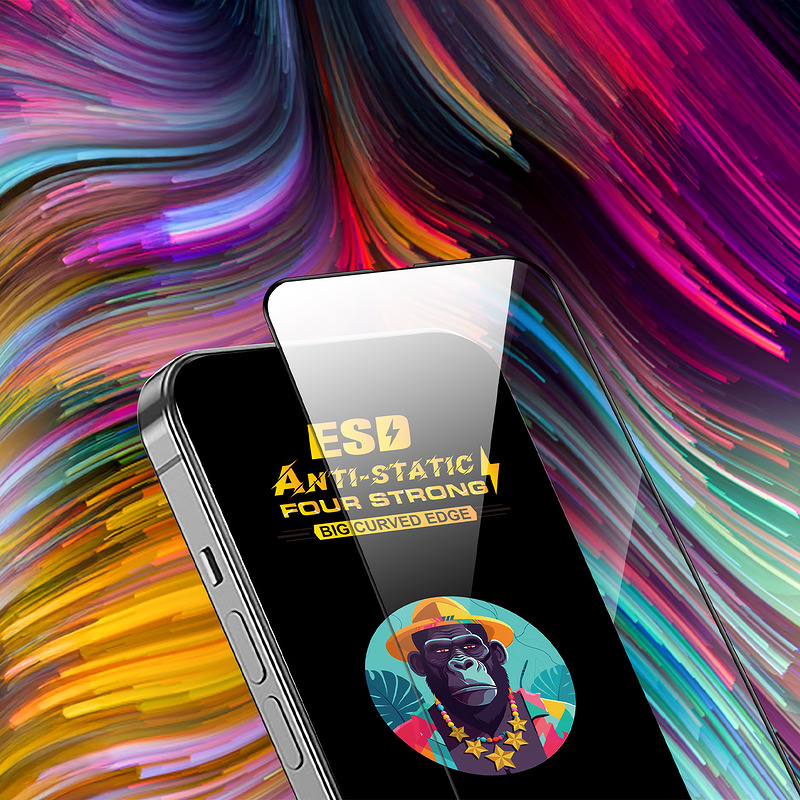 Universal tempered glass 9D OneFit AI-16 6,5" - Billede 3