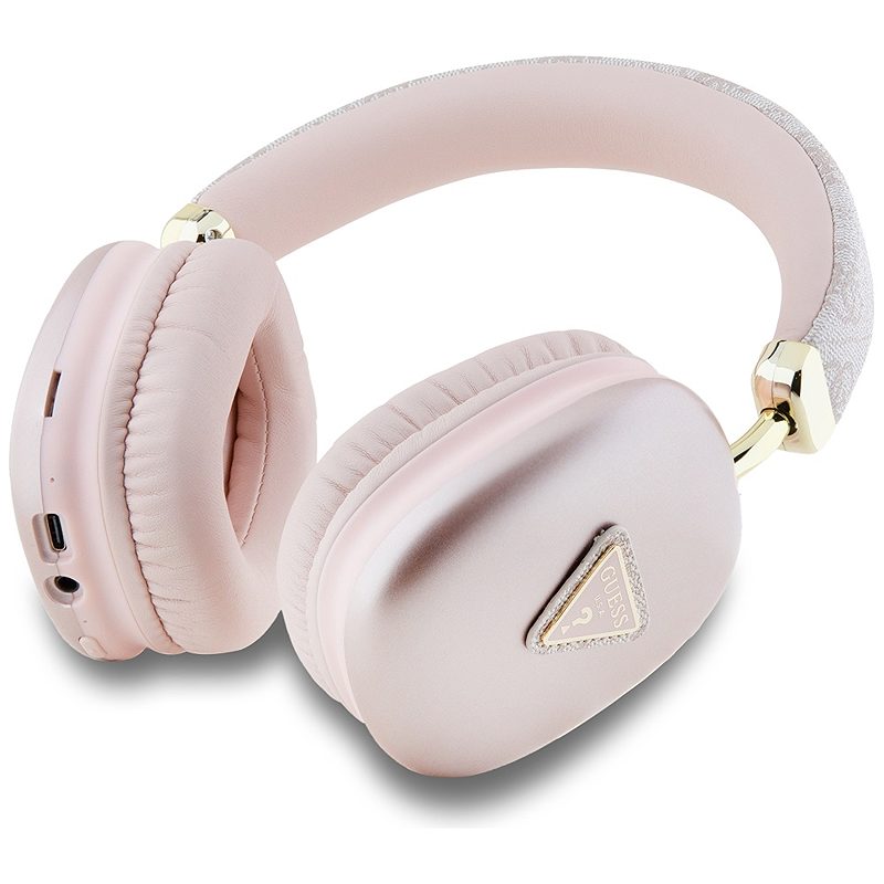 Guess wireless headphones BT 4G GOLD TRIANGLE LOGO pink - Billede 2