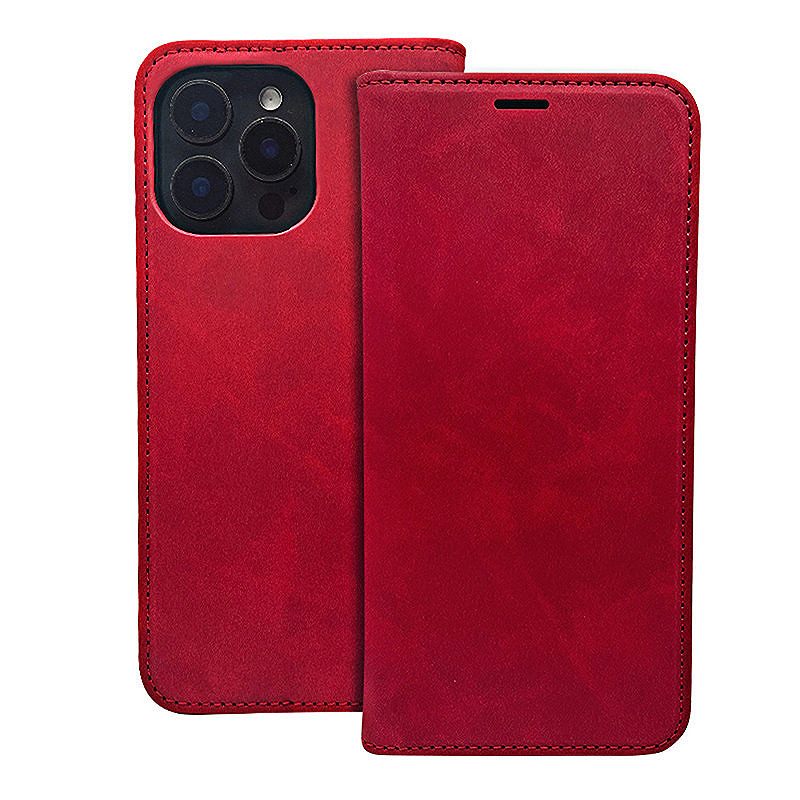 Smart Suede case for Samsung Galaxy S25 FE red