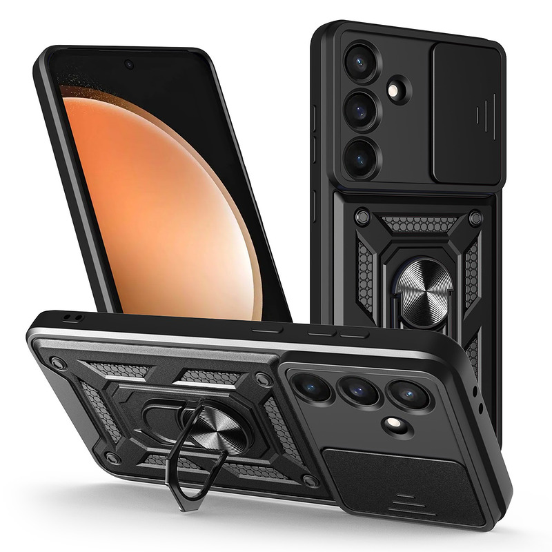 Defender Slide case for Samsung Galaxy S25 FE black