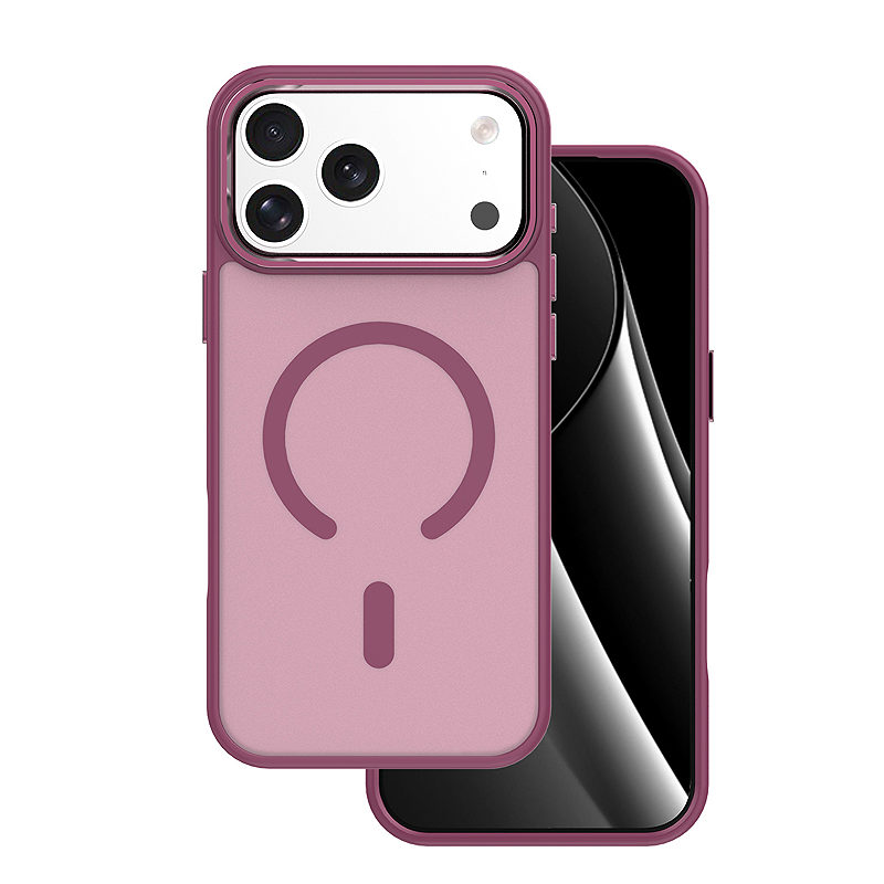 Frozen Mag case for iPhone 17 Pro 6,3" / 18 Pro 6,3" red open ring