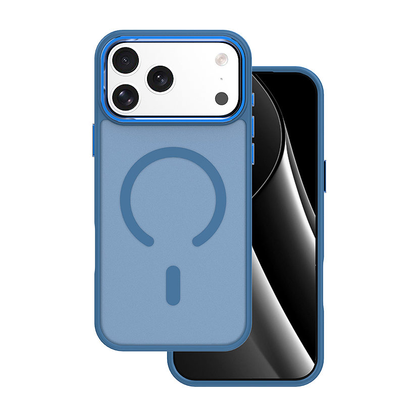 Frozen Mag case for iPhone 17 Pro 6,3" / 18 Pro 6,3" navy blue open ring