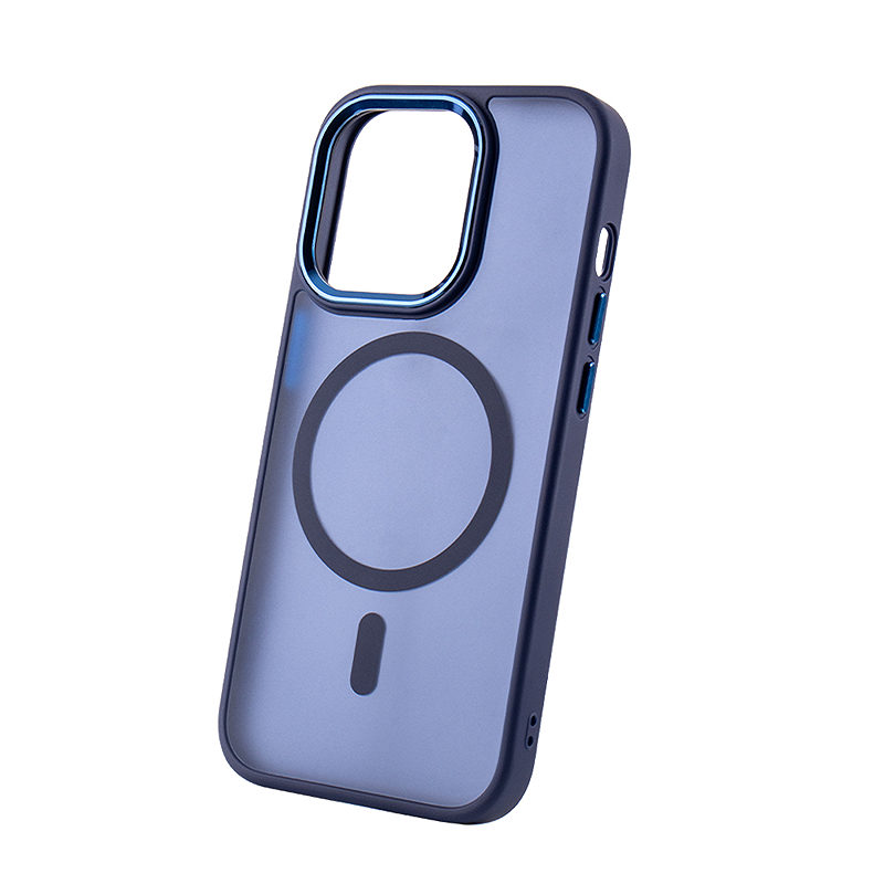 Frozen Mag case for iPhone 17 Pro 6,3" / 18 Pro 6,3" navy blue open ring - Billede 3