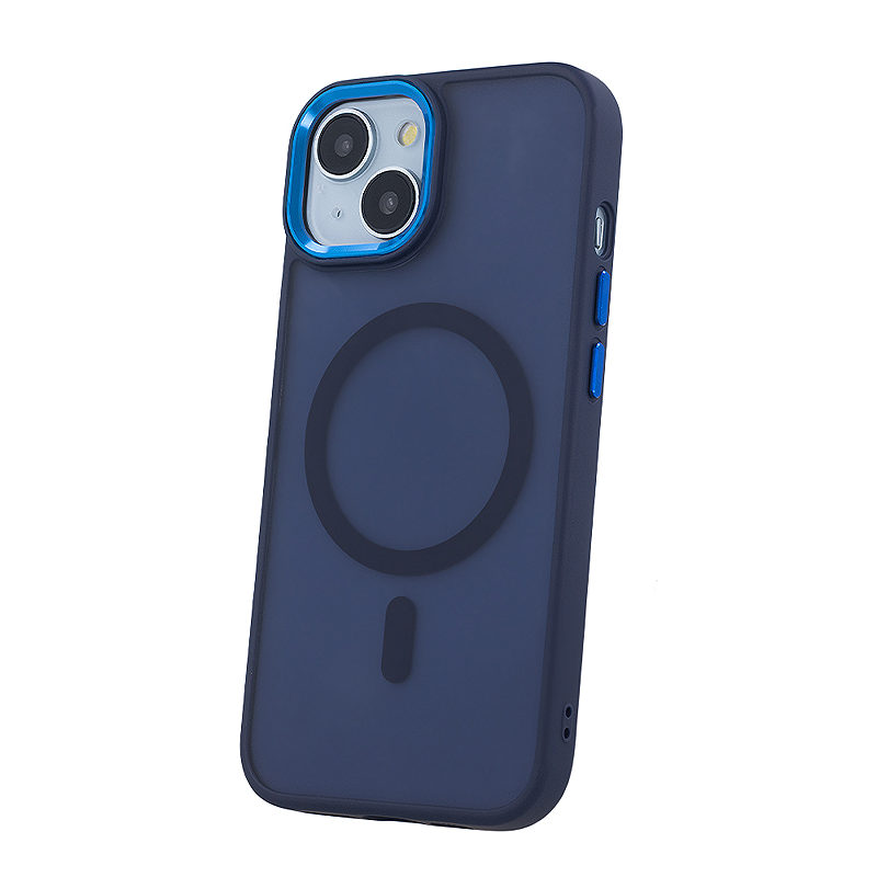 Frozen Mag case for iPhone 17 Pro 6,3" / 18 Pro 6,3" navy blue open ring - Billede 4