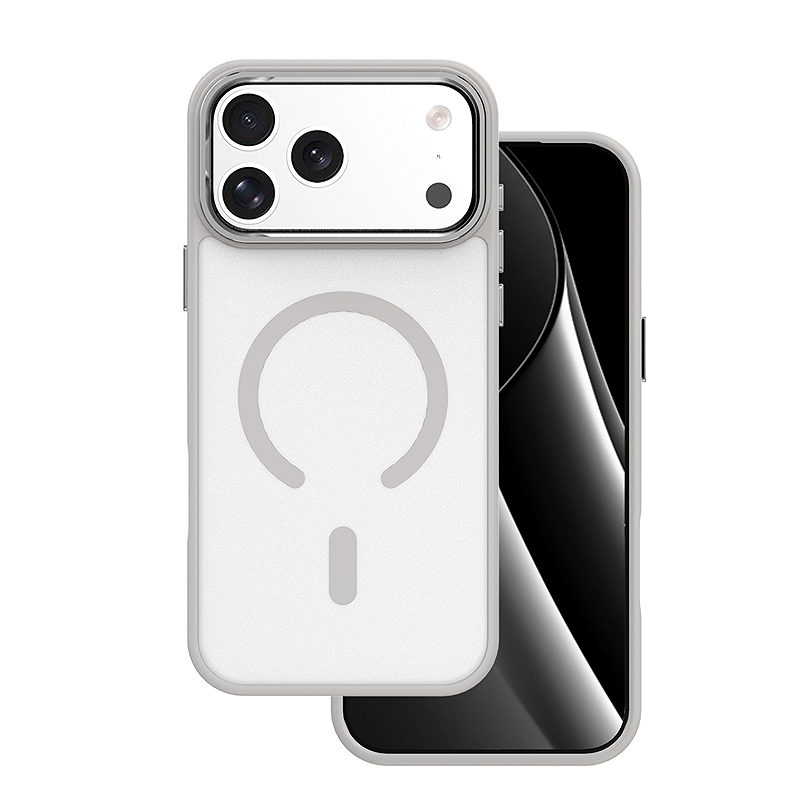 Frozen Mag case for iPhone 17 Pro 6,3" / 18 Pro 6,3" grey open ring