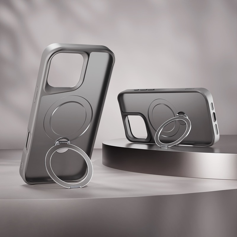 Etteri Matt Mag Ring case for iPhone 17 grey - Billede 5