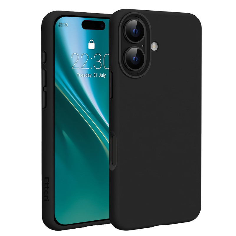 Etteri Silicone Mag case for iPhone 17 black