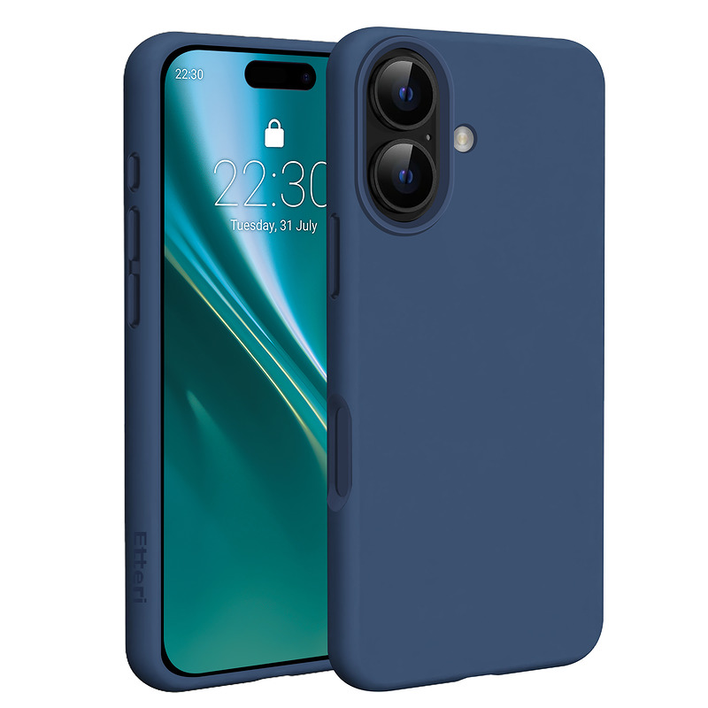Etteri Silicone Mag case for iPhone 17 dark blue