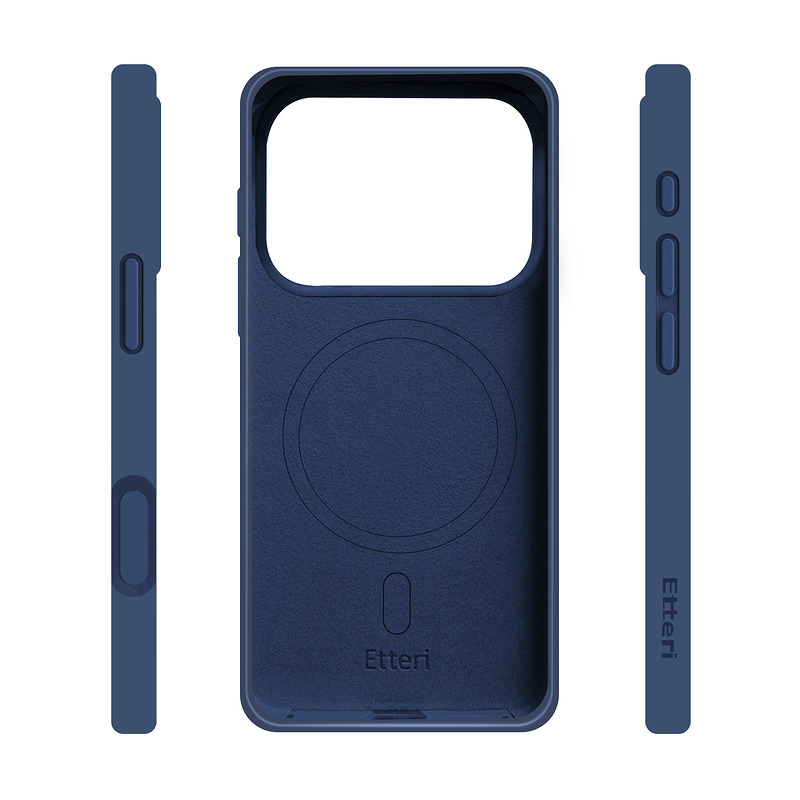 Etteri Silicone Mag case for iPhone 17 Pro Max / 18 Pro Max dark blue - Billede 4