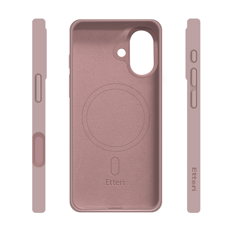 Etteri Silicone Mag case for iPhone 17 light pink - Billede 4