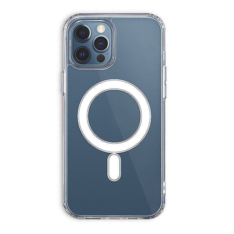 Anti Shock 1,5 mm Mag case for Samsung Galaxy S25 FE transparent big hole - Billede 2