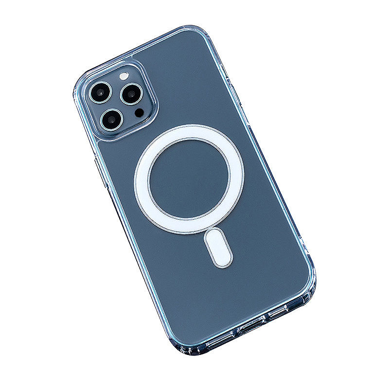 Anti Shock 1,5 mm Mag case for Samsung Galaxy S25 FE transparent big hole - Billede 3