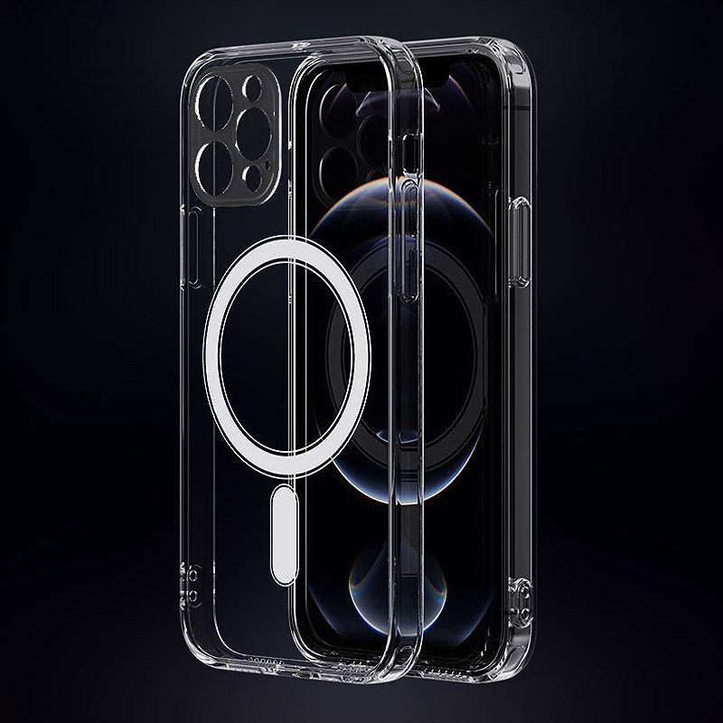 Anti Shock 1,5 mm Mag case for iPhone 17 Air 6,6" transparent camera protection - Billede 3