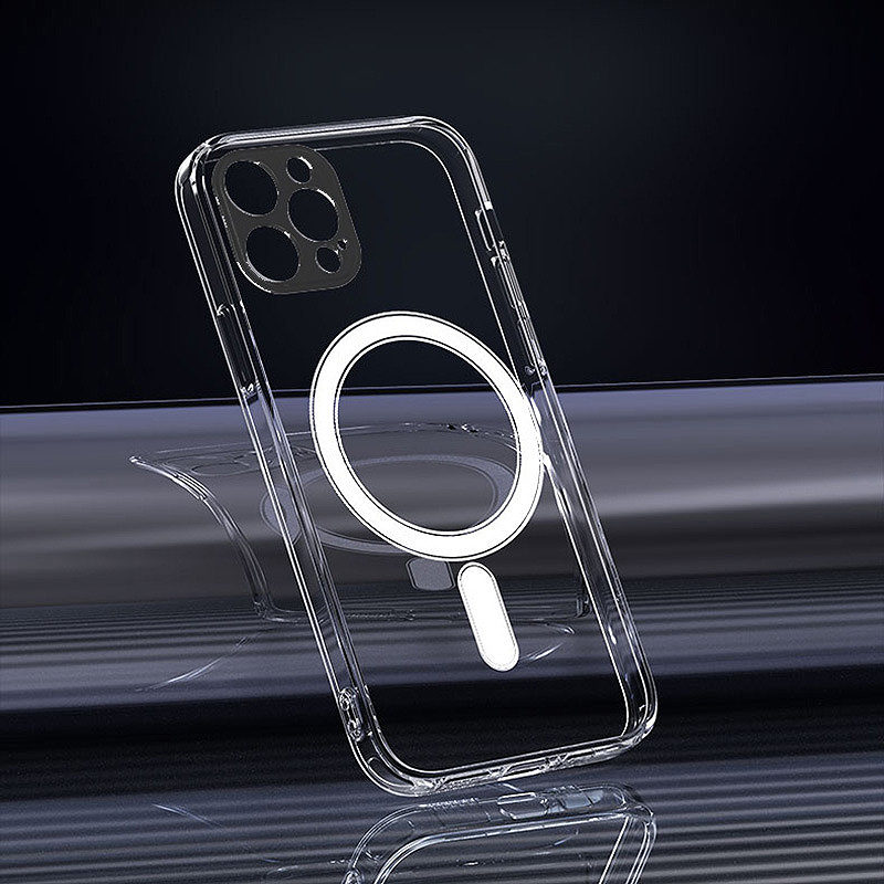 Anti Shock 1,5 mm Mag case for iPhone 17 Air 6,6" transparent camera protection - Billede 4