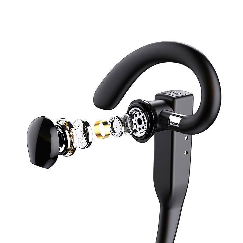 Forever wireless headset BH-100 with charging case black - Billede 4