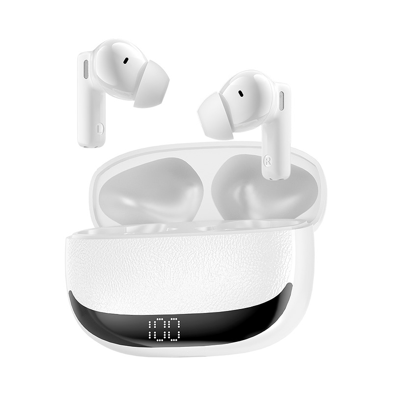 BWOO Bluetooth earphones BW40 TWS ANC with LCD display white - Billede 2
