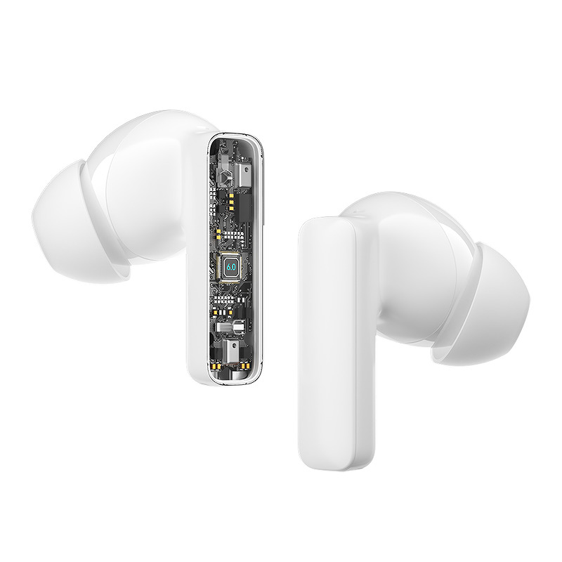 BWOO Bluetooth earphones BW40 TWS ANC with LCD display white - Billede 4