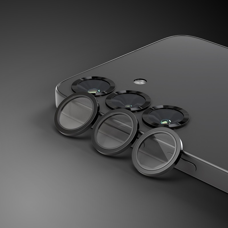 Etteri camera lens protector for Samsung Galaxy S25 black - Billede 2