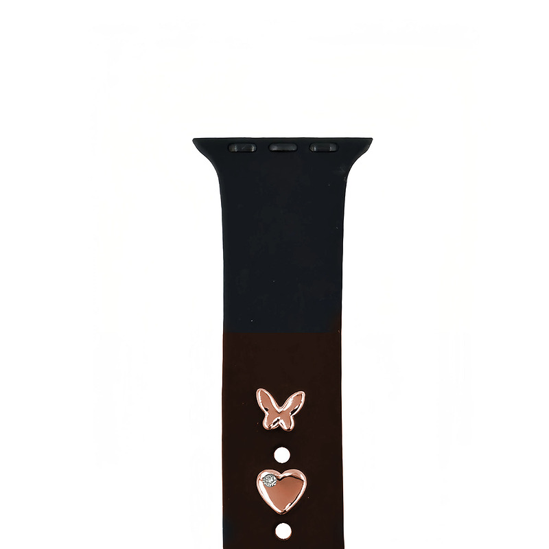 Pin Charms set for watch straps butterfly rose gold - Billede 2