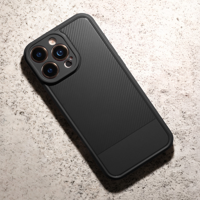 Simple Carbon case for iPhone 16 Pro Max 6,9" black - Billede 4