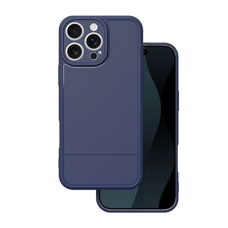 Simple Carbon case for iPhone 16 Pro Max 6,9" blue