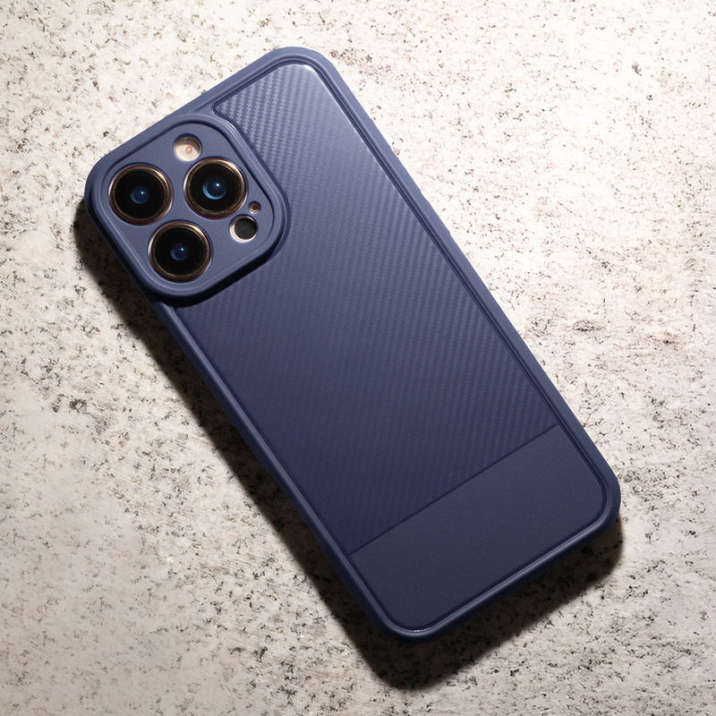 Simple Carbon case for Xiaomi Redmi 14C 4G/ 14C 5G / Redmi A4 / POCO C75 blue - Billede 4