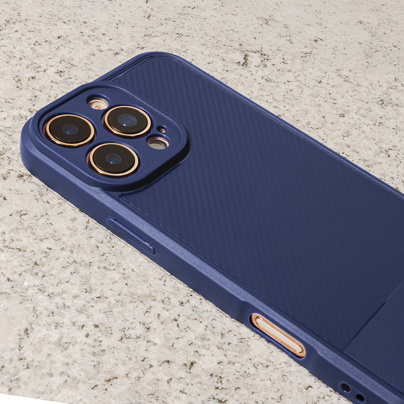 Simple Carbon case for Xiaomi Redmi 14C 4G/ 14C 5G / Redmi A4 / POCO C75 blue - Billede 5