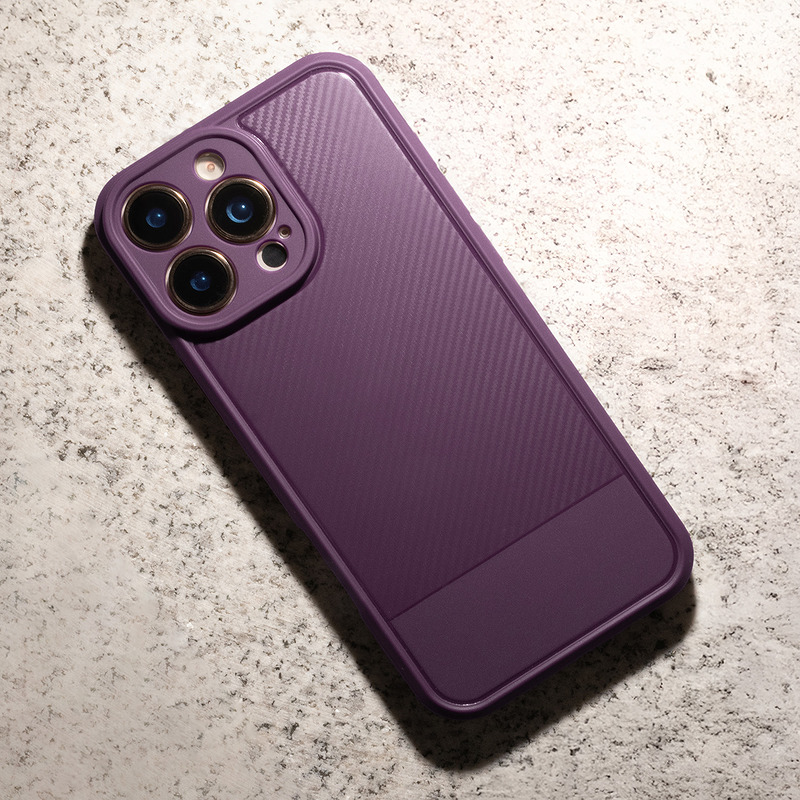 Simple Carbon case for iPhone 17 Air 6,6" purple - Billede 3