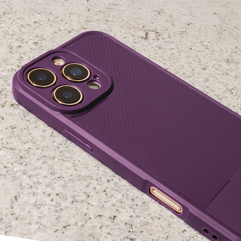 Simple Carbon case for iPhone 17 Air 6,6" purple - Billede 4