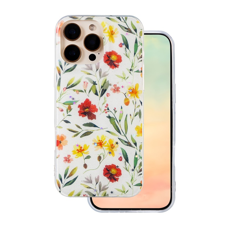 Glow Glam case for iPhone 15 Pro 6,1" white