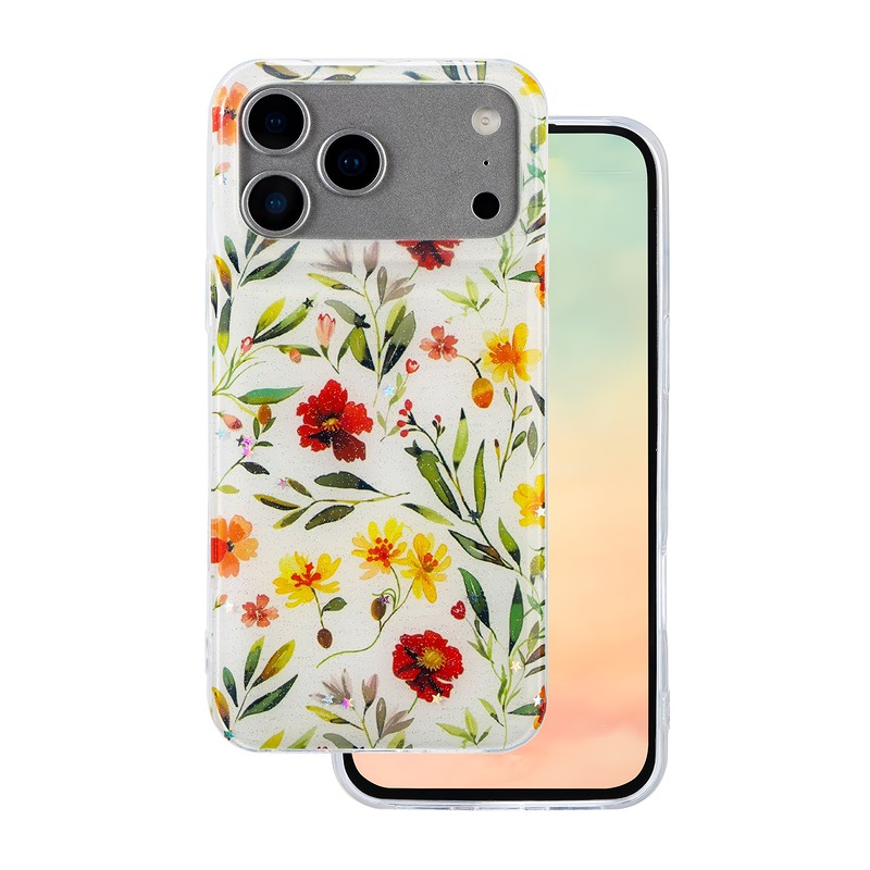 Glow Glam case for iPhone 17 Pro Max 6,9" white