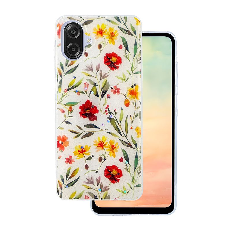 Glow Glam case for Samsung Galaxy A07 4G white