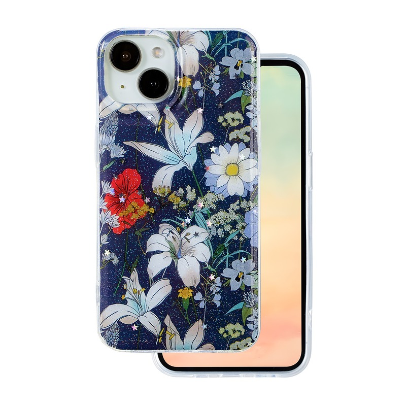 Glow Glam case for iPhone 14 6,1" blue