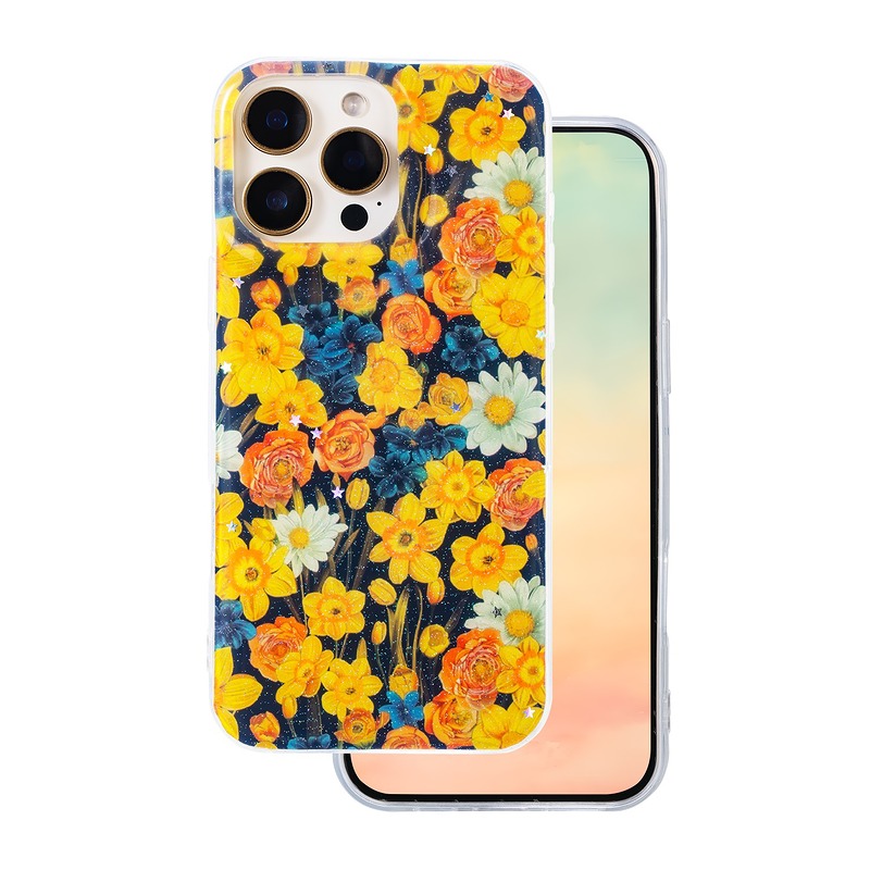Glow Glam case for iPhone 15 Pro 6,1" orange