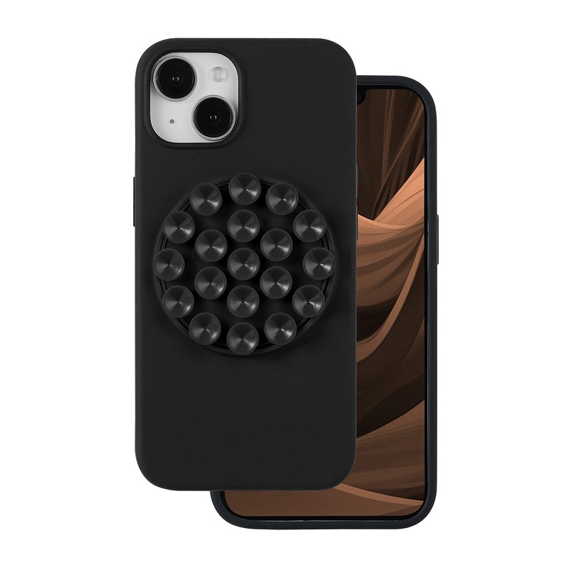 Silicone Stick case for iPhone 12 / 12 Pro 6,1" black