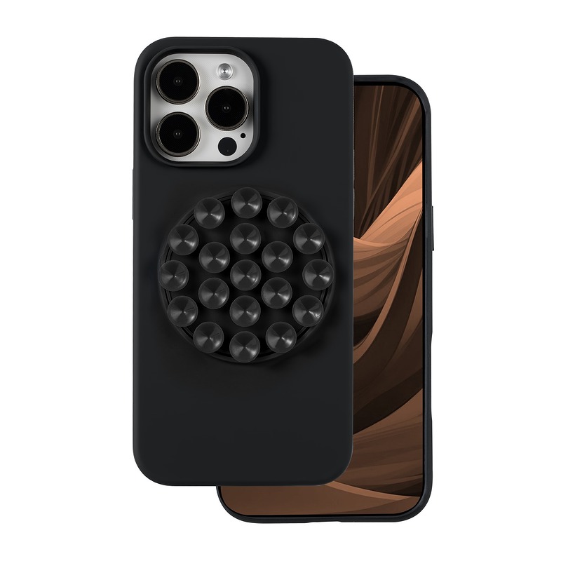 Silicone Stick case for iPhone 16 Pro Max 6,9" black